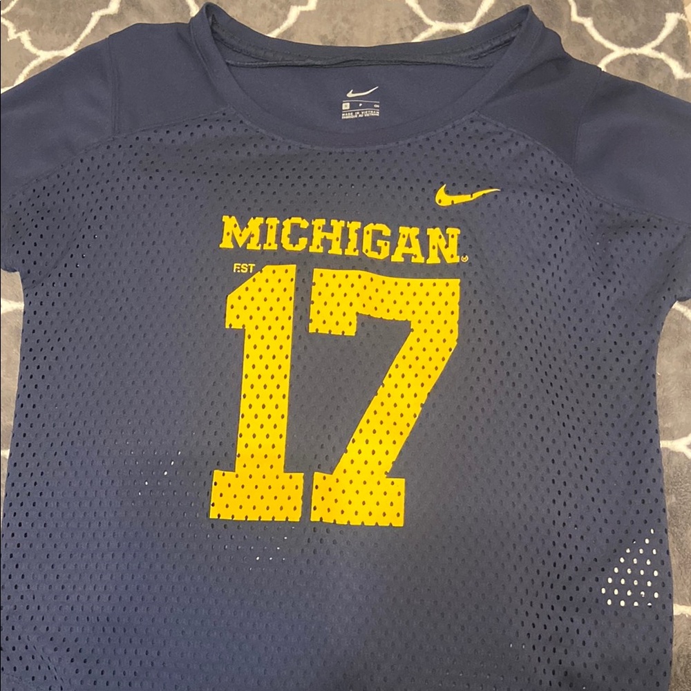 Nike Michigan Blue Mesh Jersey
